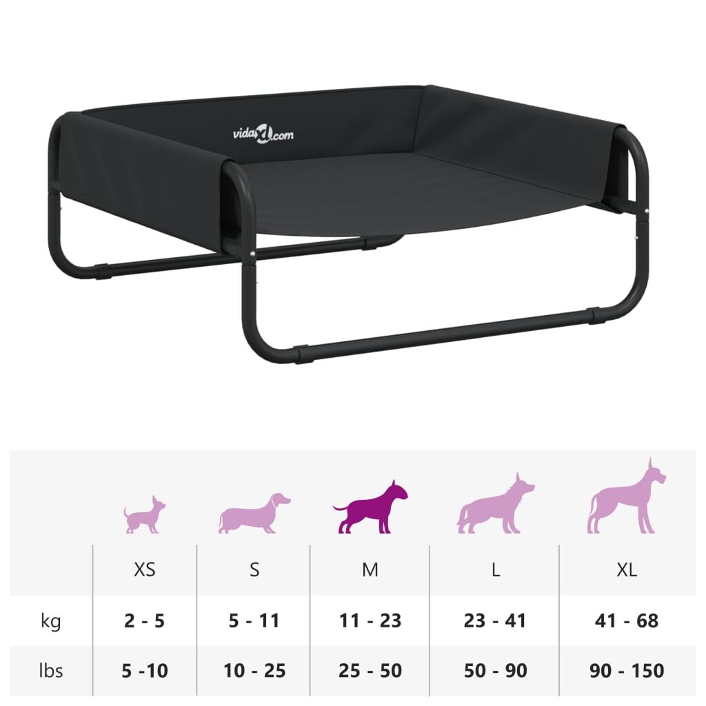 VidaXL Hondenmand Antraciet - Verhoogd, Oxford Stof - 40% Korting!