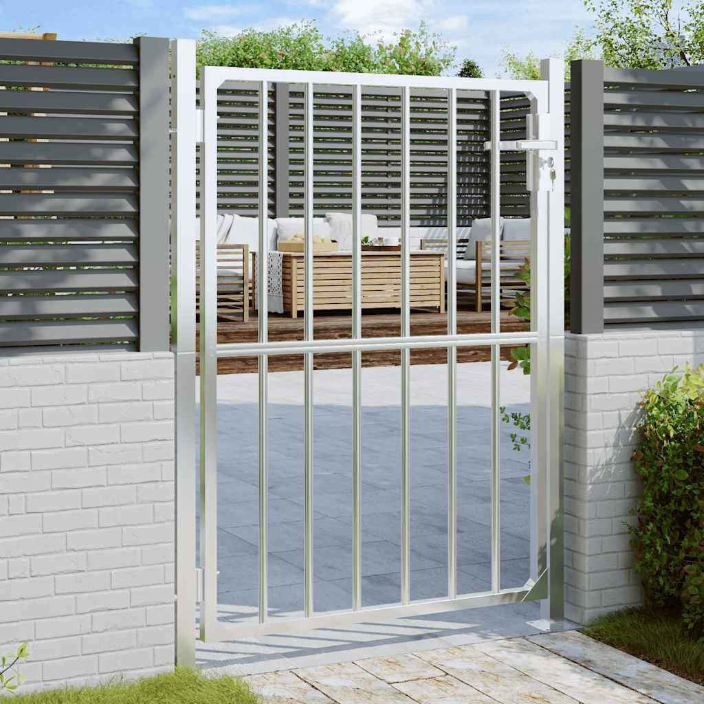 vidaXL Tuinpoort RVS 100x125cm - 40% Korting!