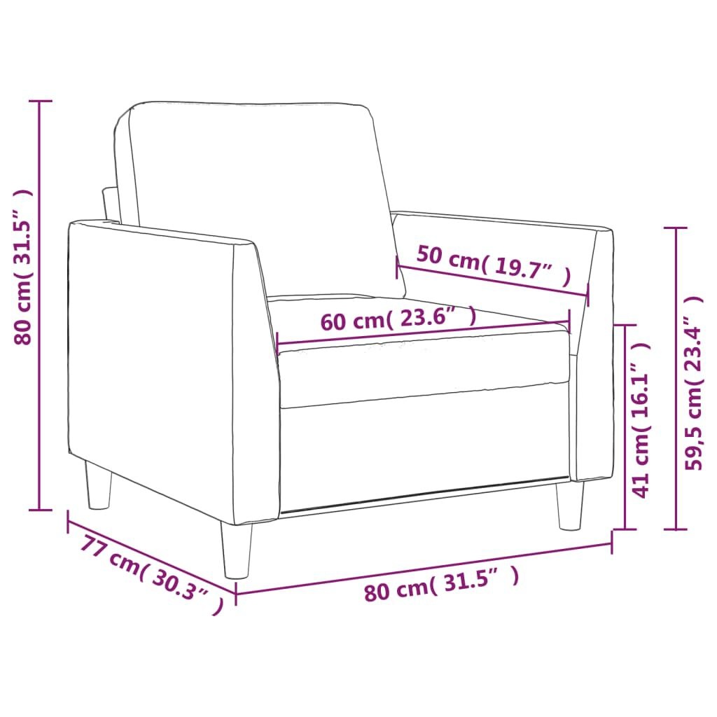 vidaXL Fauteuil Crème - Zo Goed Als Nieuw! 40% Korting
