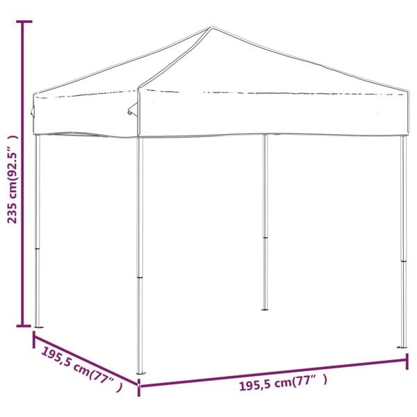Partytent 2x2m Wit Inklapbaar - Zo Goed Als Nieuw! 40% Korting