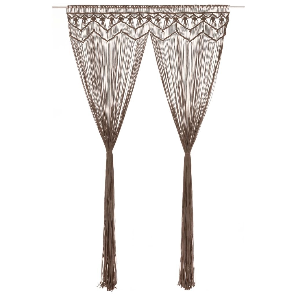 Macramé Gordijn Taupe 140x240cm - 40% Korting!