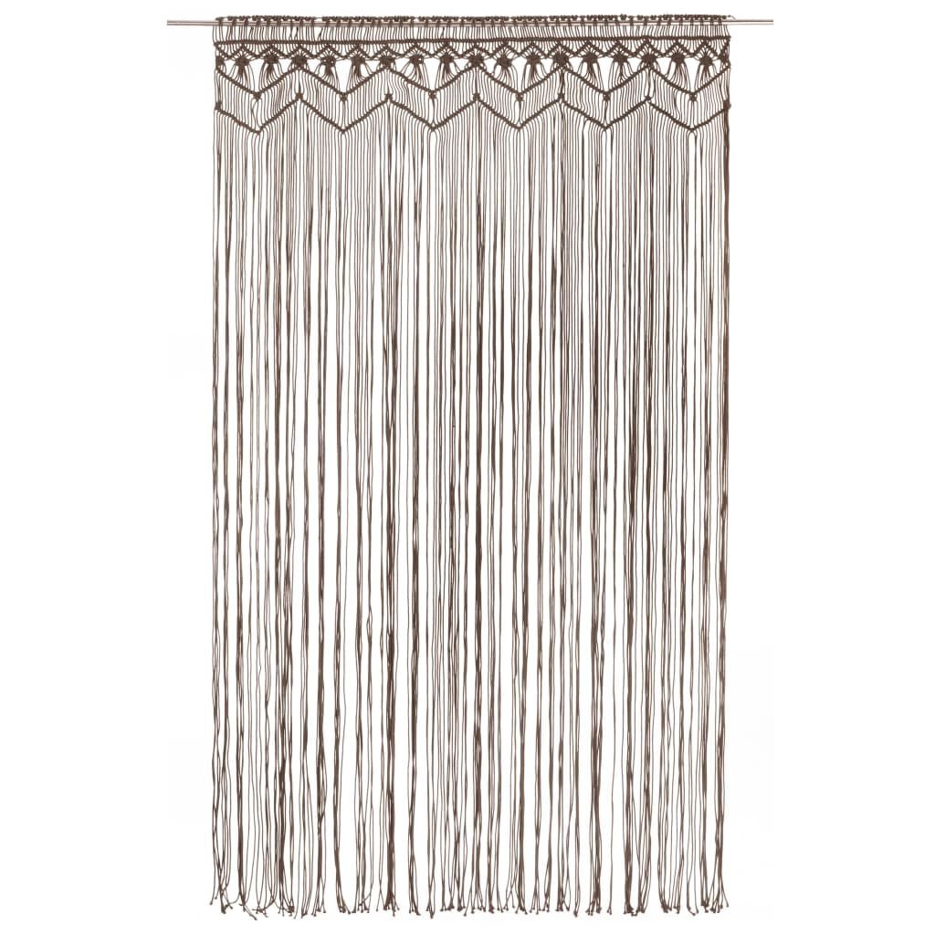Macramé Gordijn Taupe 140x240cm - 40% Korting!