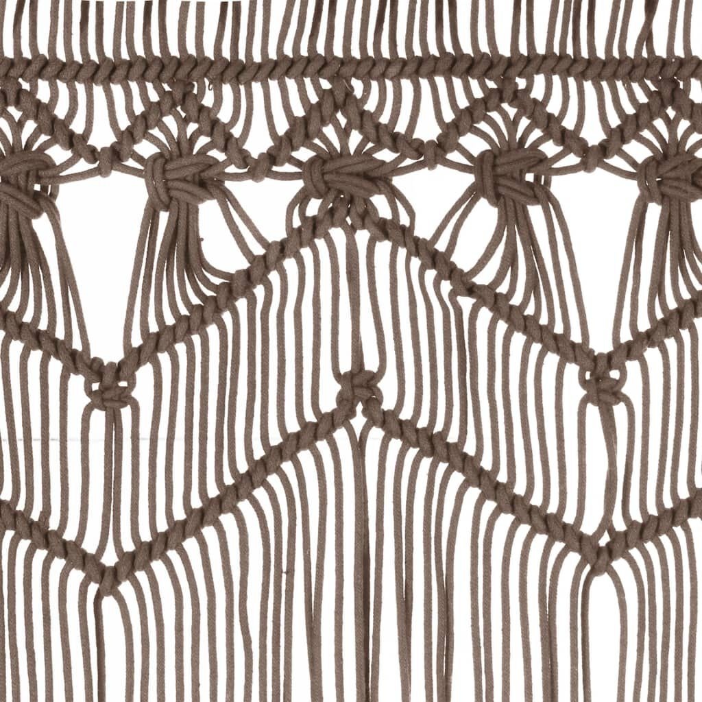 Macramé Gordijn Taupe 140x240cm - 40% Korting!