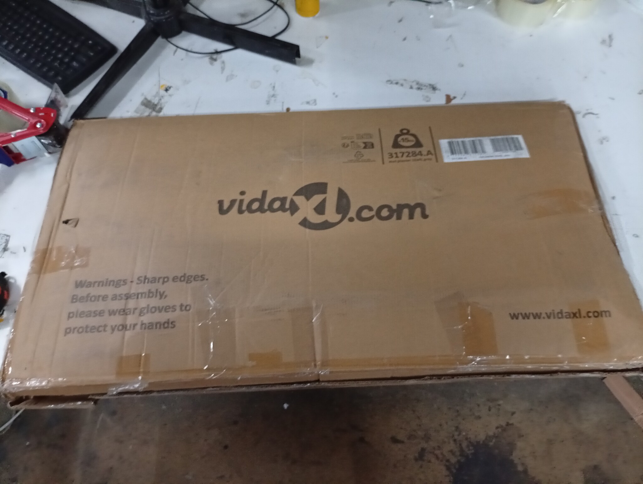 vidaXL Verhoogde Plantenbak 320cm - Grijs - 60% Korting!