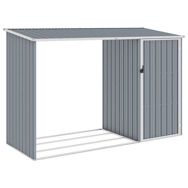 VidaXL Brandhoutschuur 245x98cm Grijs - 40% Korting!