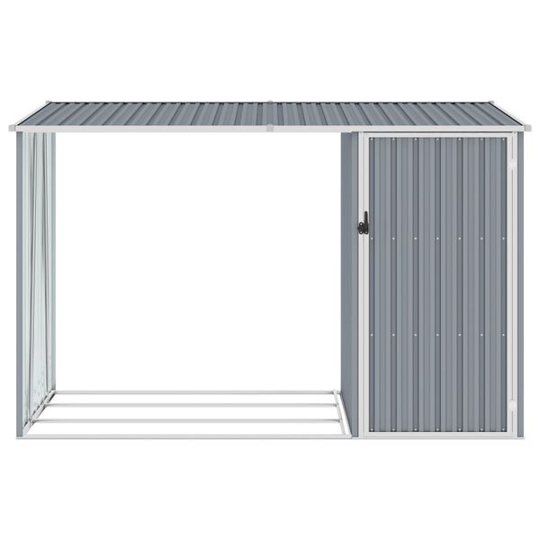 VidaXL Brandhoutschuur 245x98cm Grijs - 40% Korting!