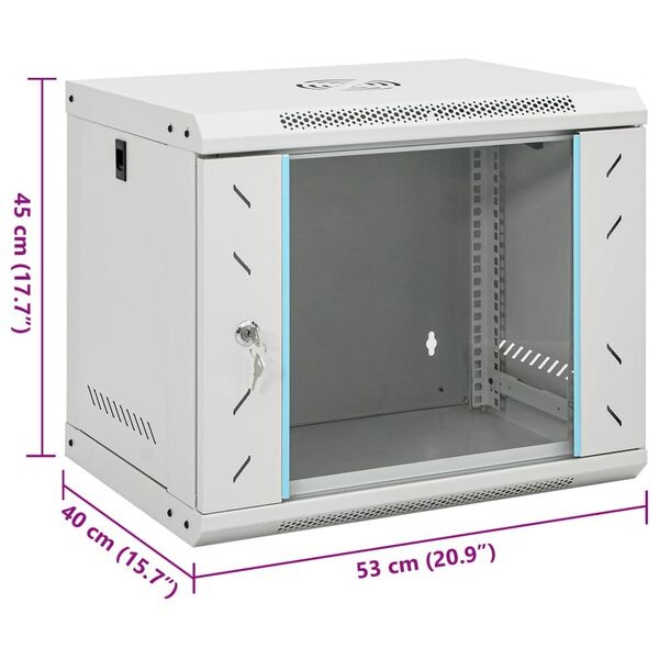 Netwerkkast 9U 19" Wandmontage - 40% Korting!