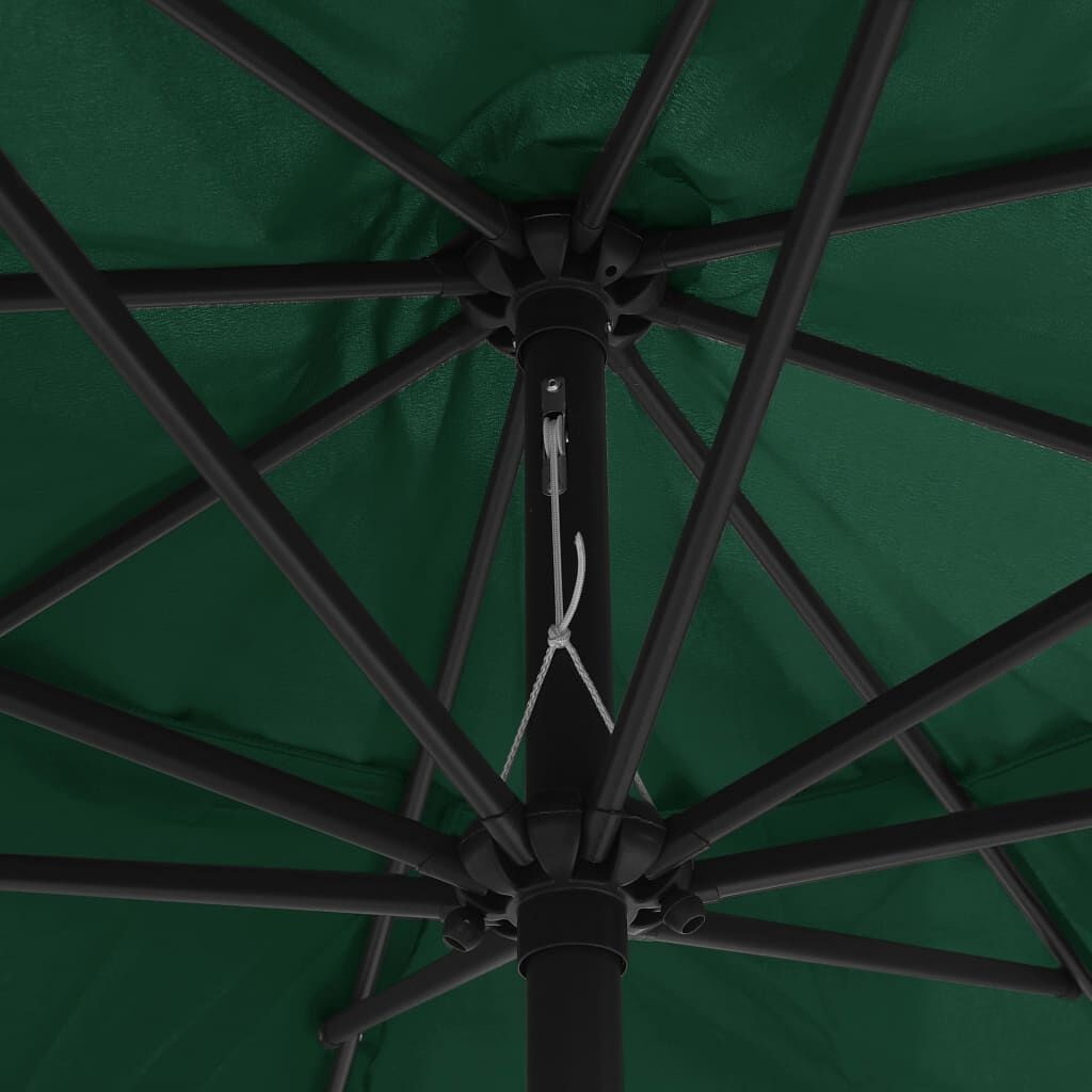 vidaXL Parasol Groen 390cm - 55% Korting! (Krasjes)