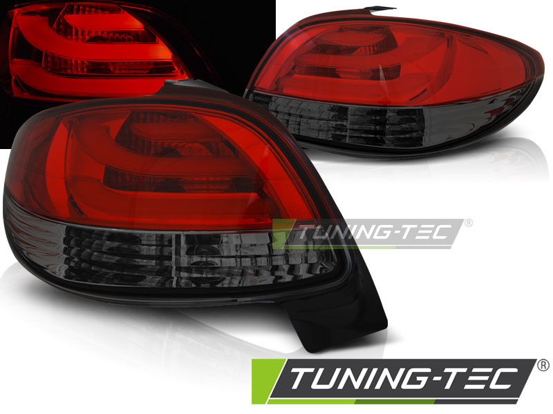 Achterlichten Peugeot 206 Rood/Smoke LED - 40% Korting!