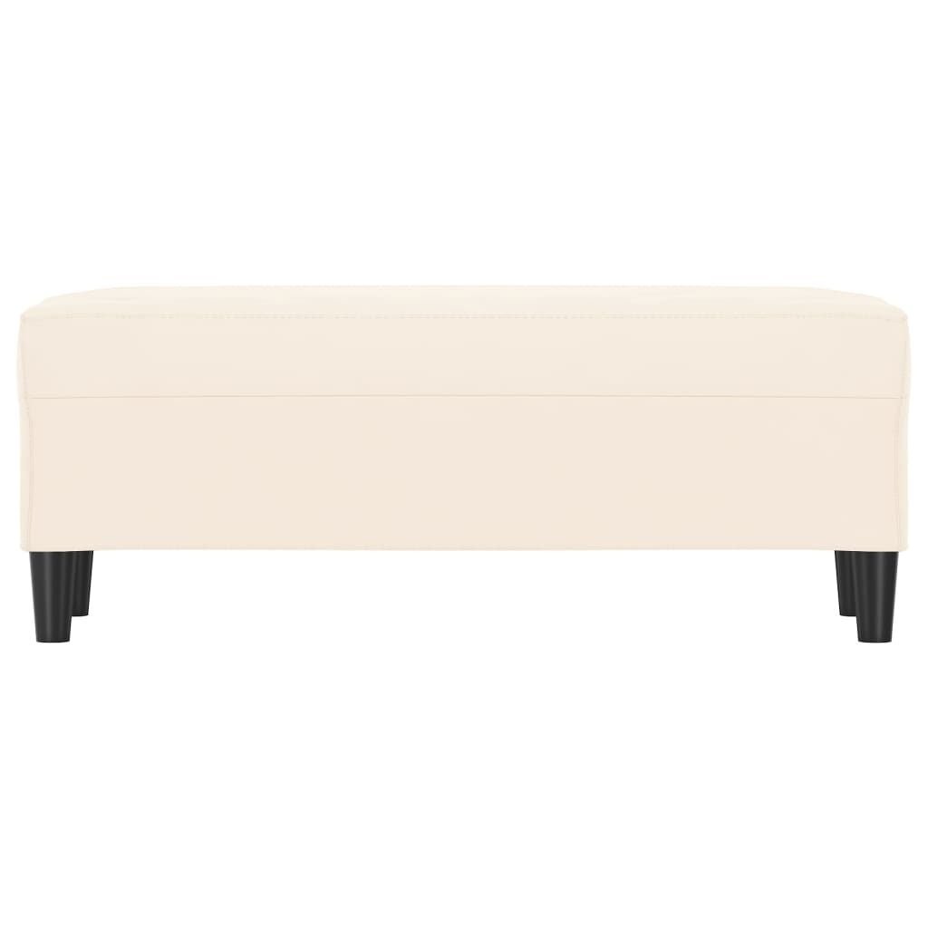 VidaXL Crème Fluweel Bankje 100cm - 40% Korting!