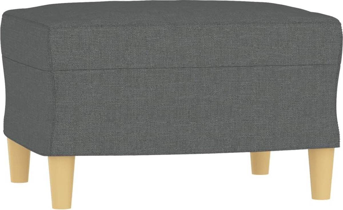 vidaXL Voetenbank Donkergrijs - 60x50x41cm - 35% Korting!