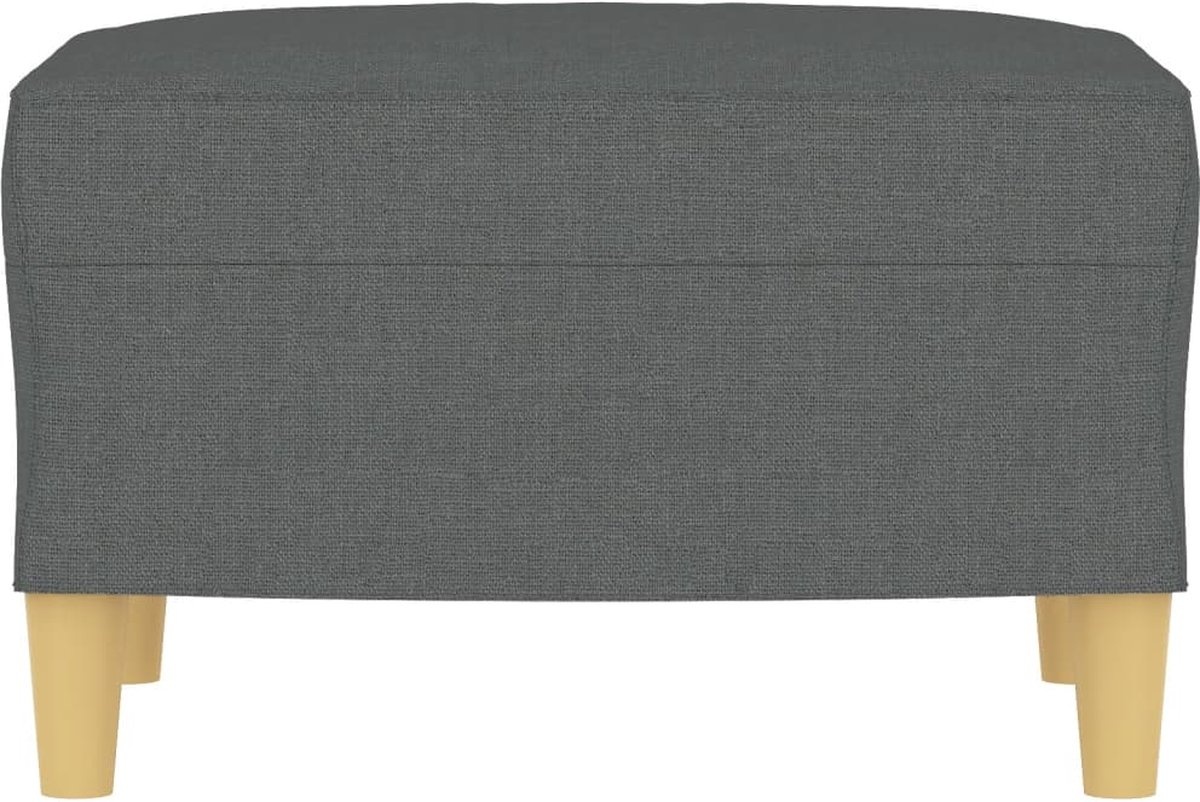 vidaXL Voetenbank Donkergrijs - 60x50x41cm - 35% Korting!