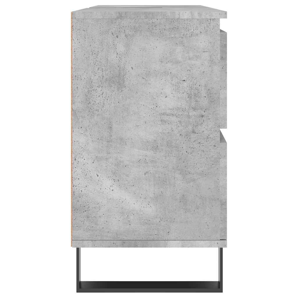 vidaXL Badkamerkast Betongrijs 80cm - 35% Korting!