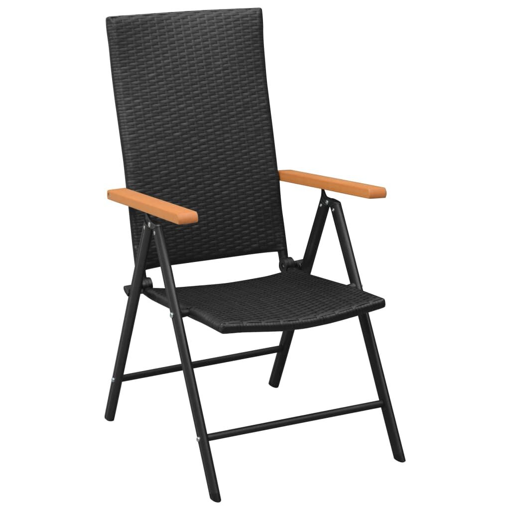VidaXL Tuinstoelen (4 st.) Zwart - 40% Korting! Topdeal!