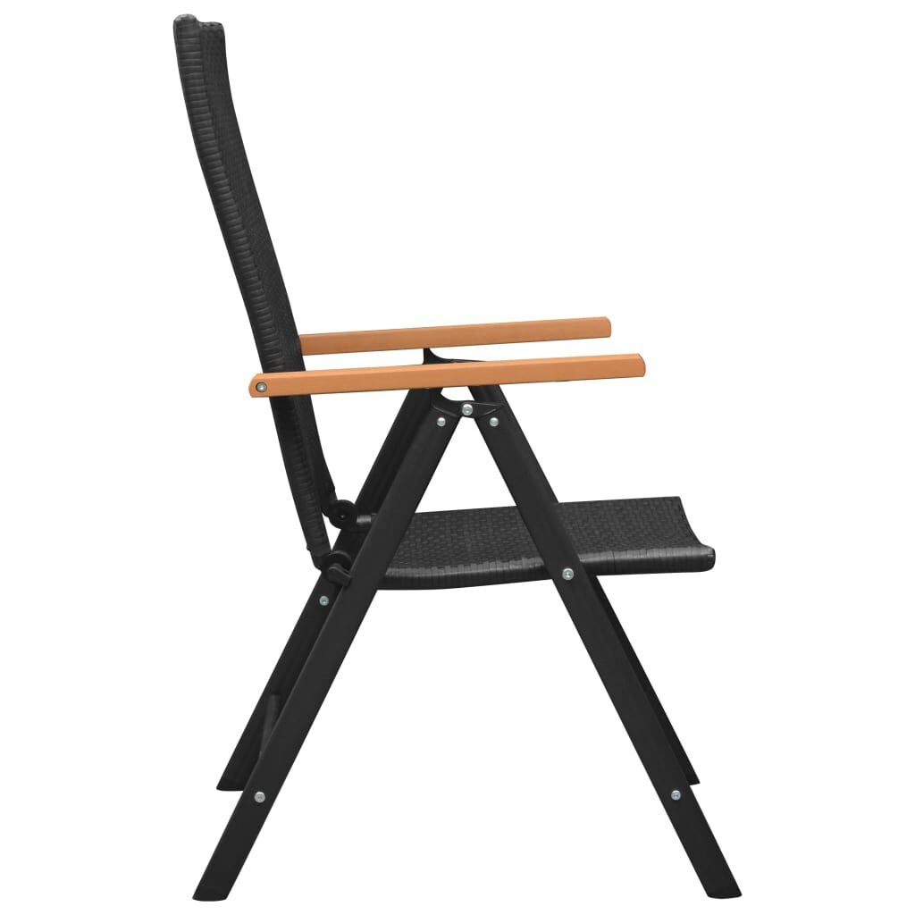 VidaXL Tuinstoelen (4 st.) Zwart - 40% Korting! Topdeal!