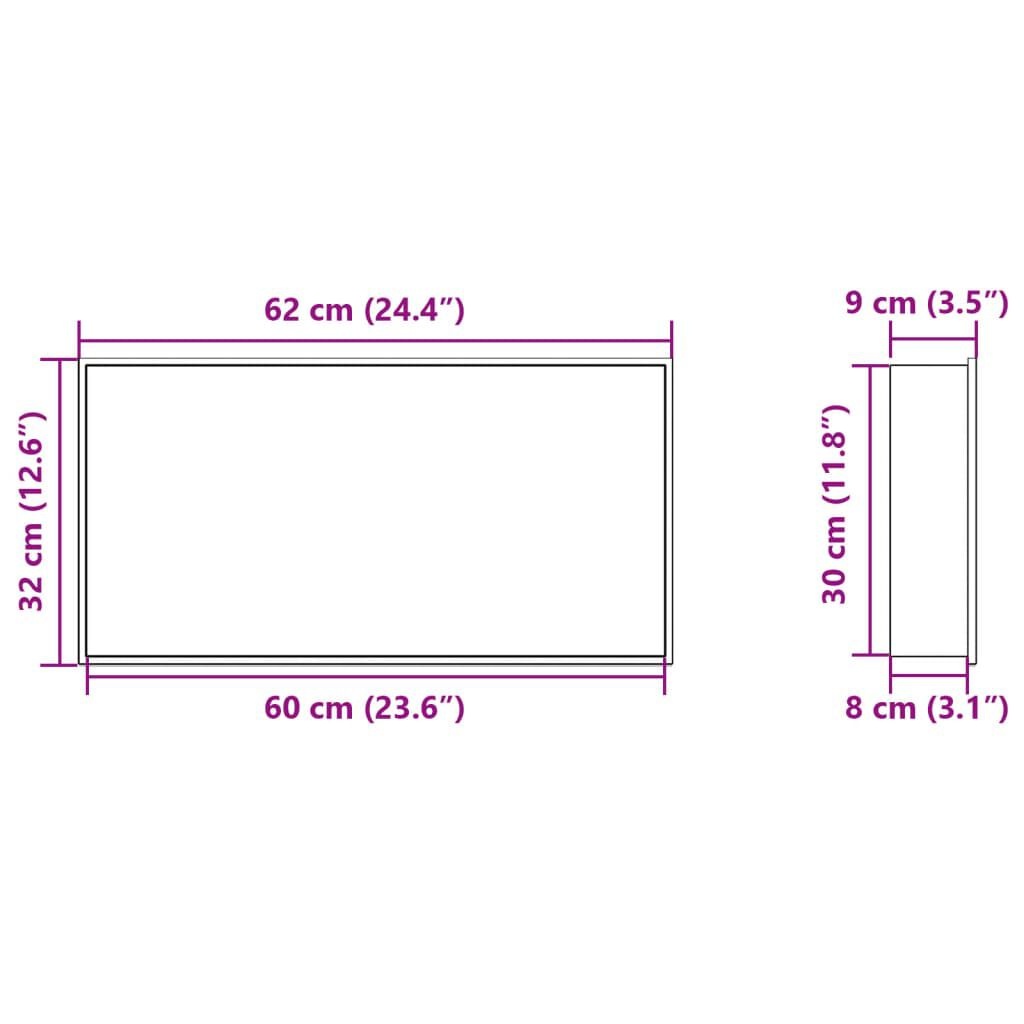 Douchenis RVS Goud 62x32cm - 40% Korting! (Retour)