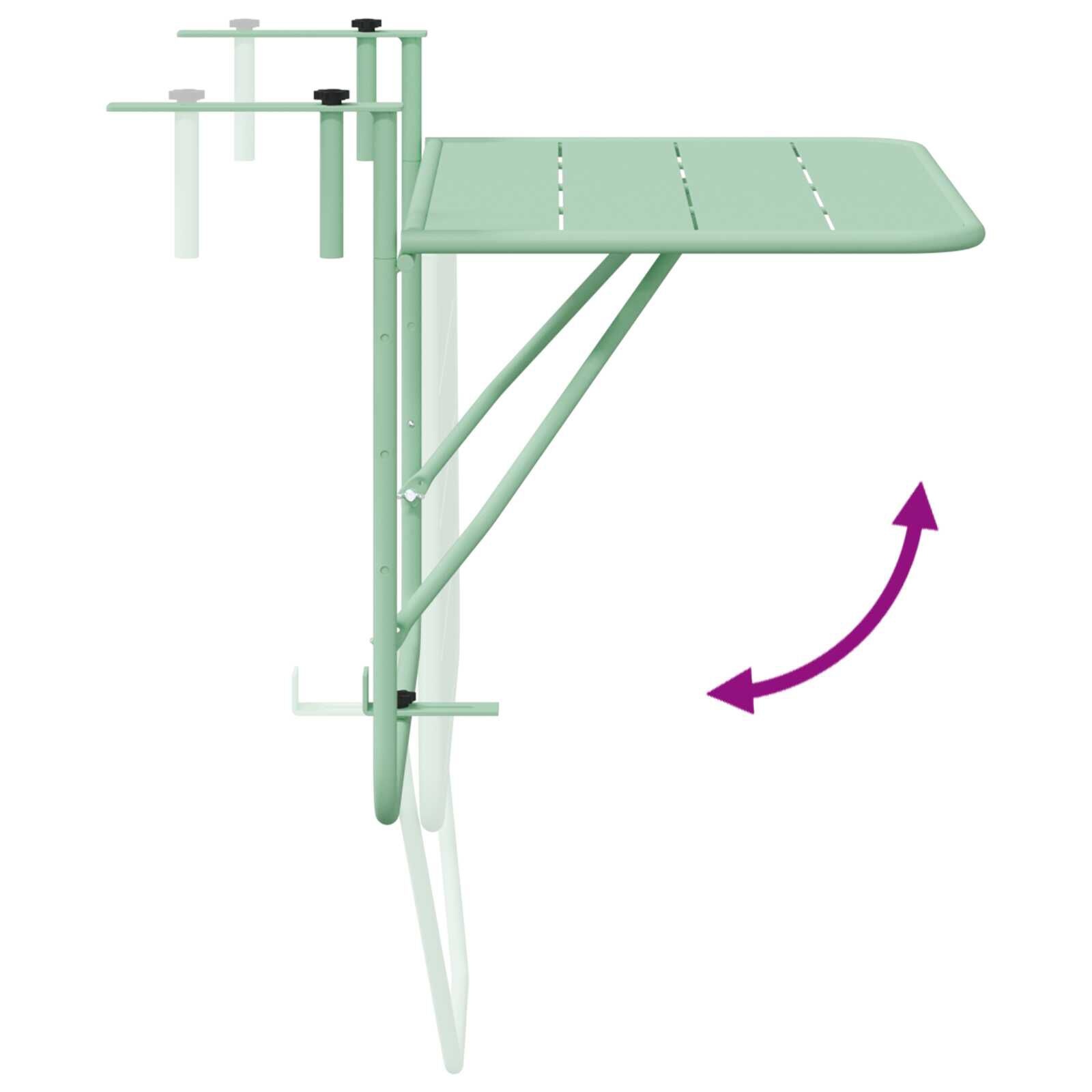 VidaXL Balkontafel Hangend Mintgroen -40%! Topdeal!