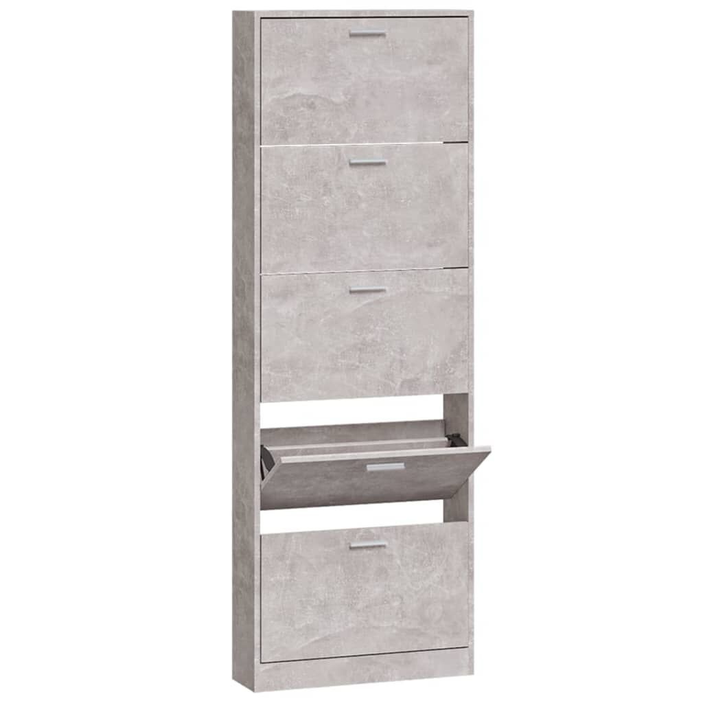 vidaXL Schoenenkast Betongrijs 59cm - 35% Korting!
