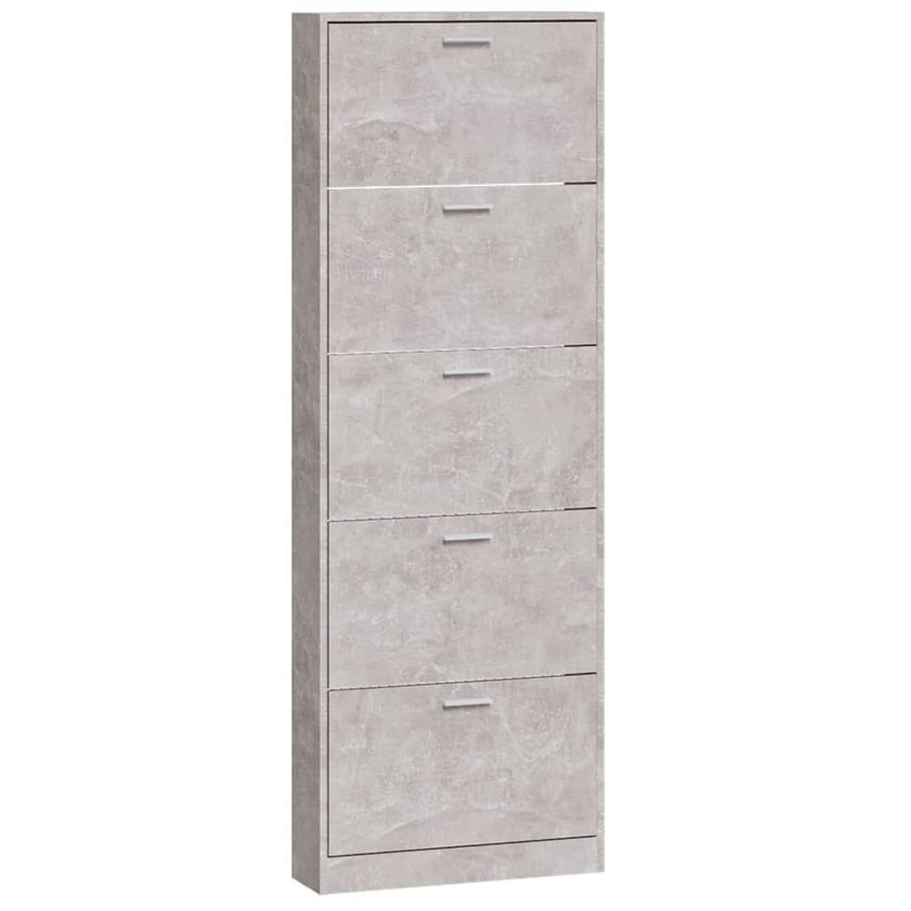 vidaXL Schoenenkast Betongrijs 59cm - 35% Korting!