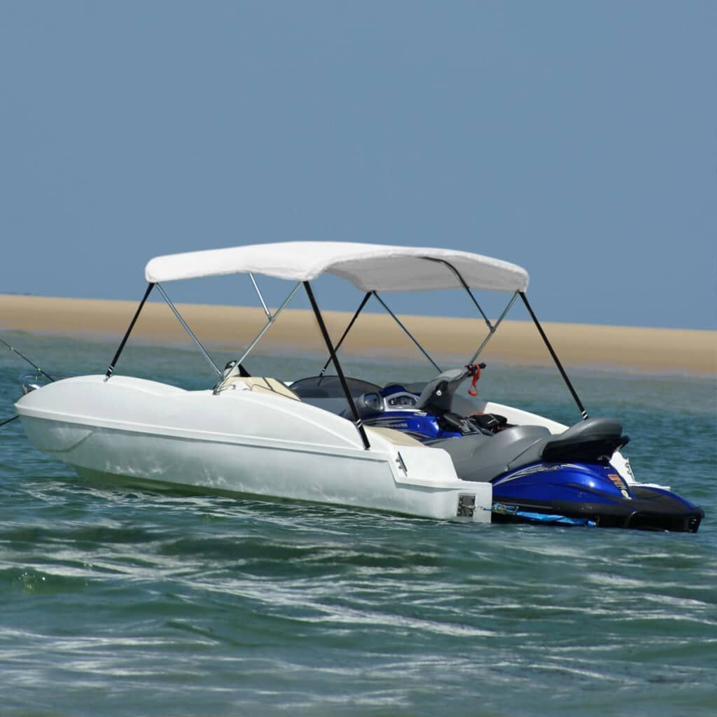 Biminitop 3-boogs 183cm Wit - 40% Korting!