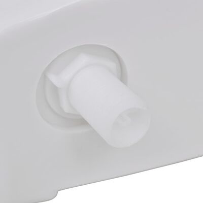 vidaXL Toiletstortbak Wit 3/6L - 40% Korting! (Retour)