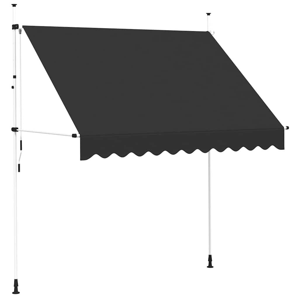 VidaXL Luifel 250cm Antraciet - Handmatig - 35% Korting!