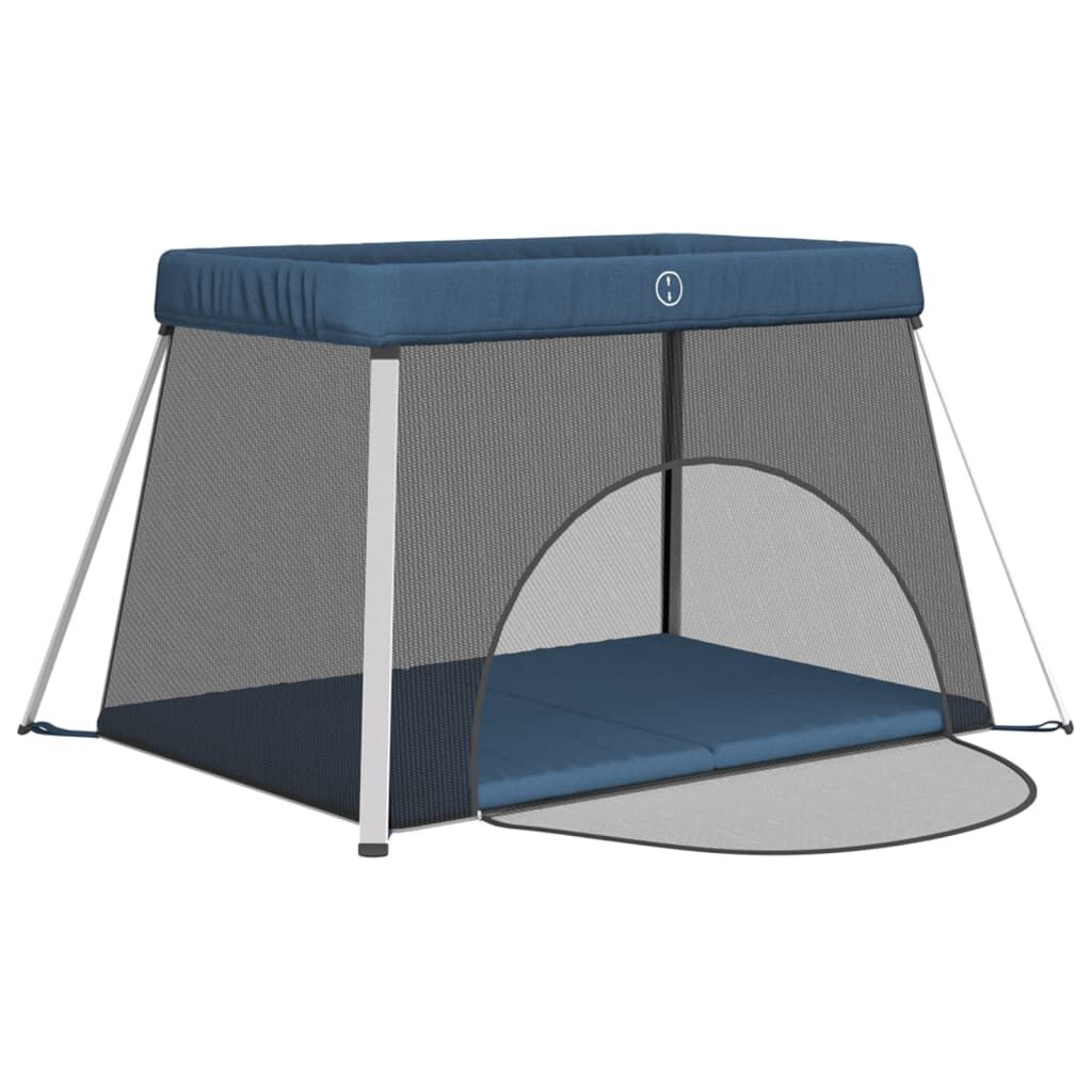Babybox met Matras Marineblauw - VidaXL - 40% Korting!