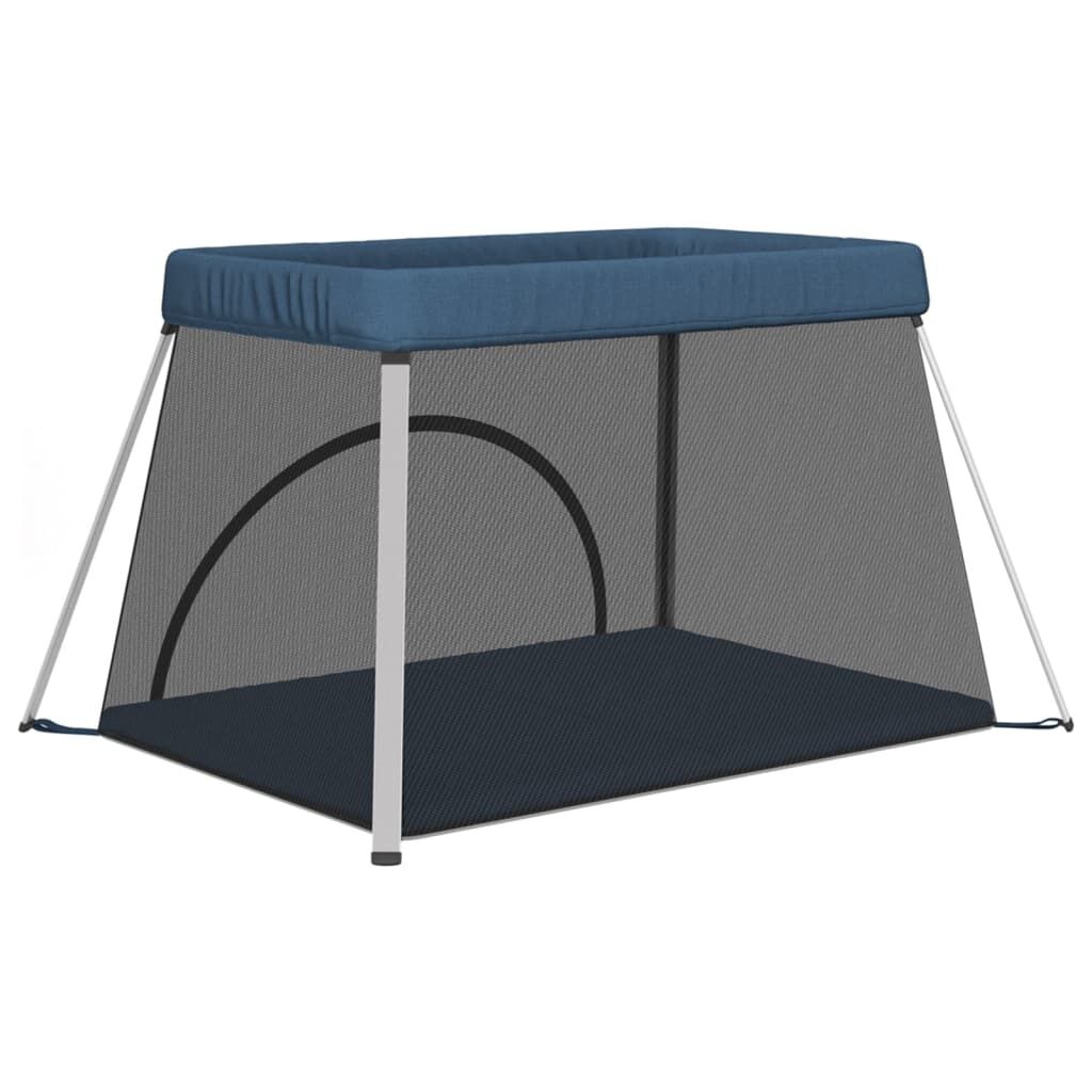 Babybox met Matras Marineblauw - VidaXL - 40% Korting!