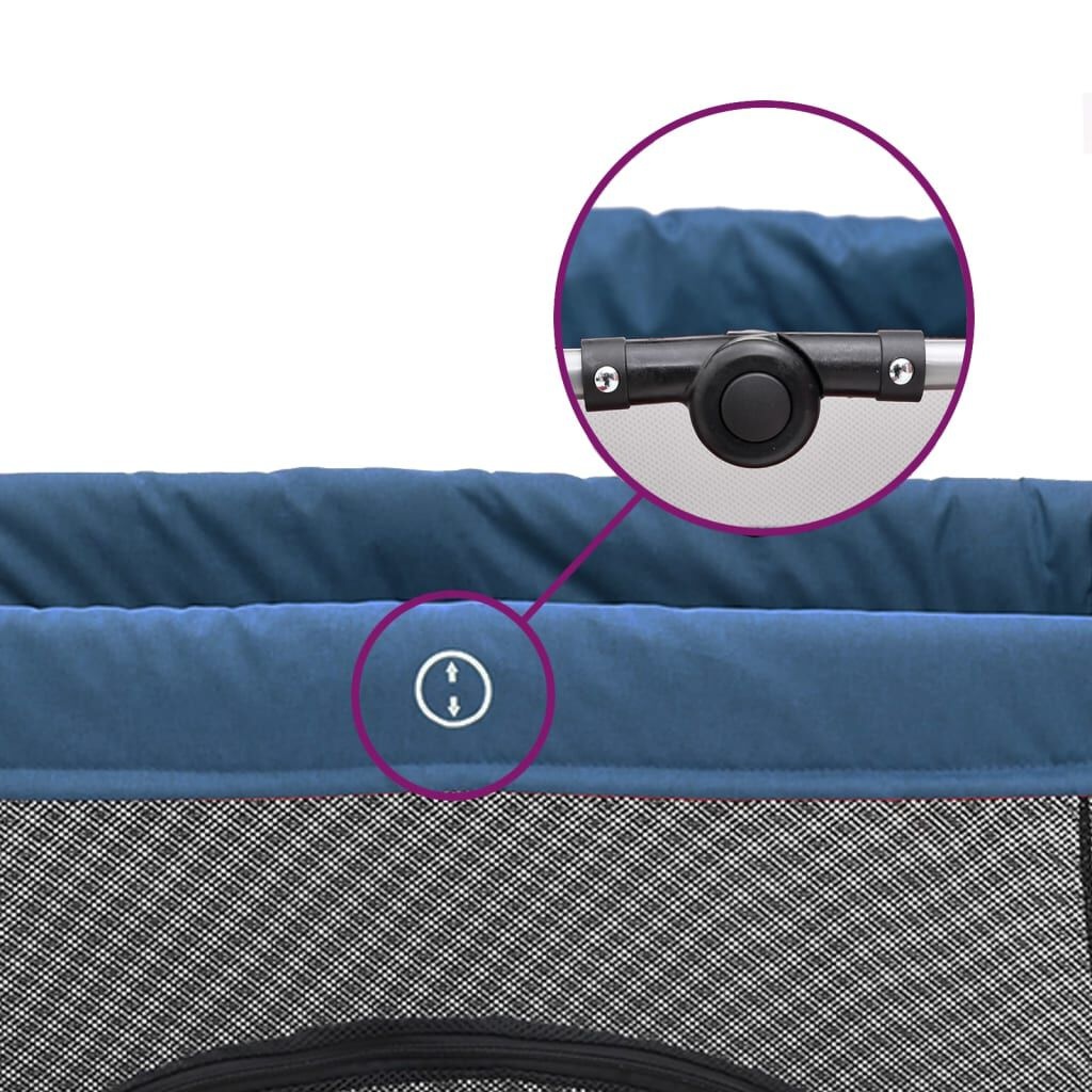 Babybox met Matras Marineblauw - VidaXL - 40% Korting!