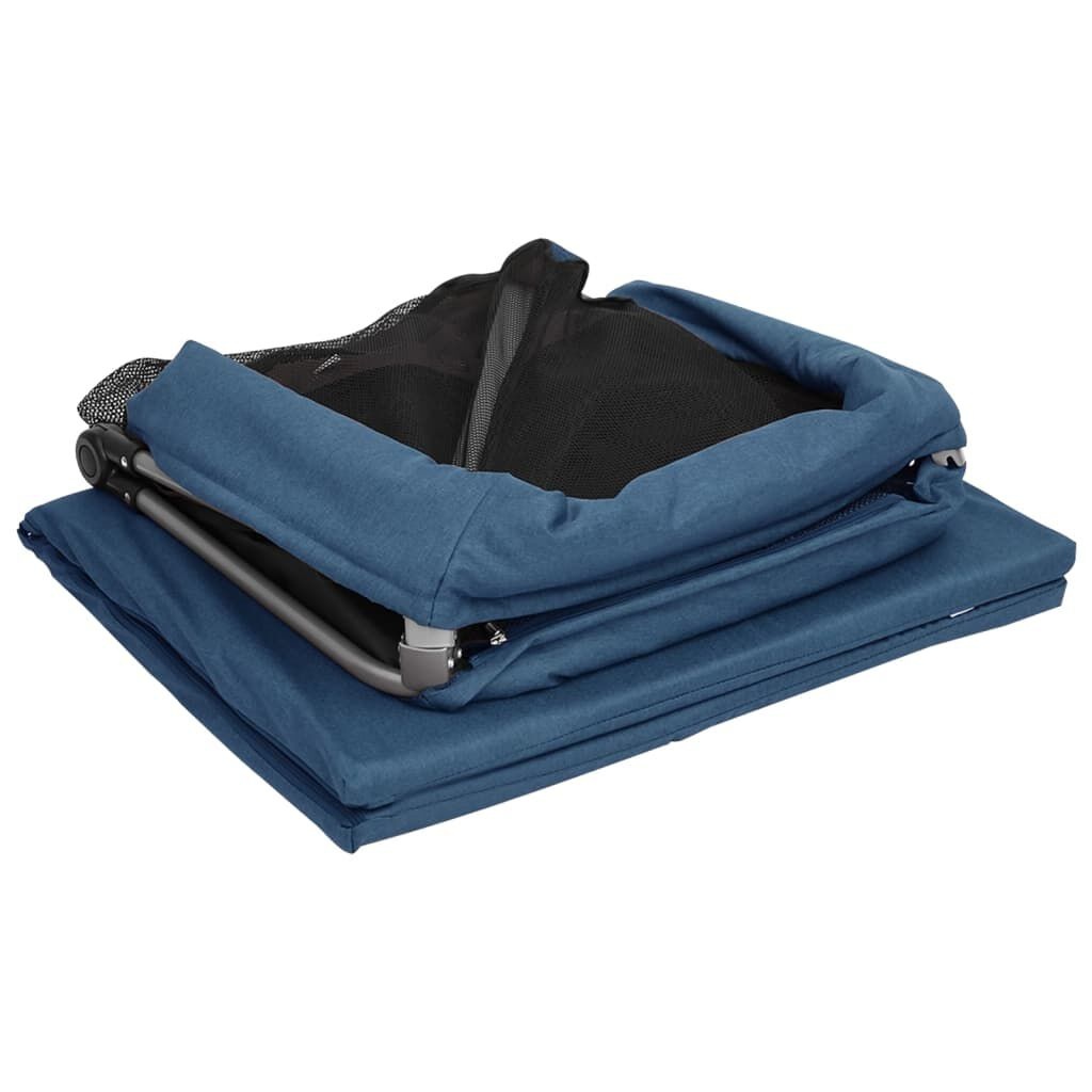 Babybox met Matras Marineblauw - VidaXL - 40% Korting!