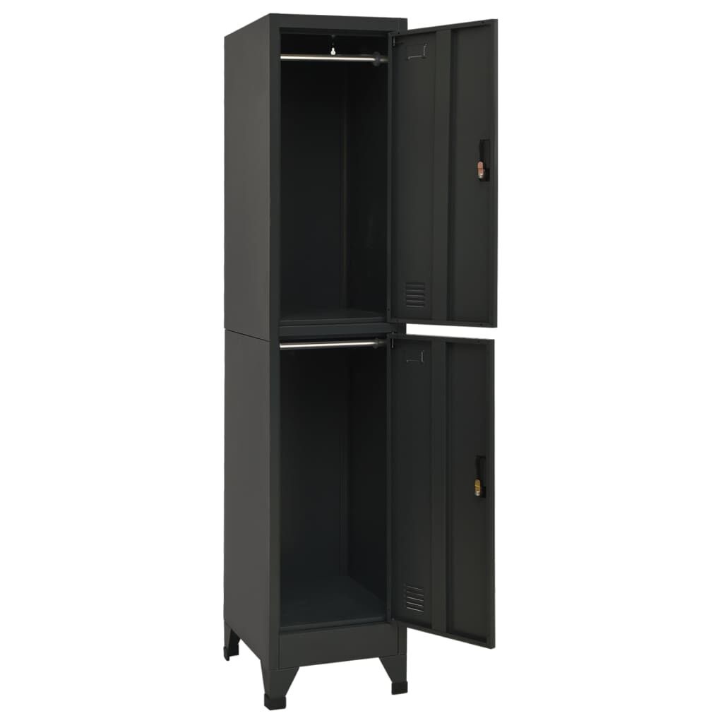 vidaXL Lockerkast Antraciet - 38x45x180cm - 35% Korting!