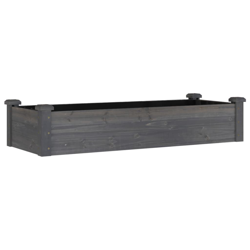VidaXL Verhoogde Plantenbak Grijs 120cm - 40% Korting!