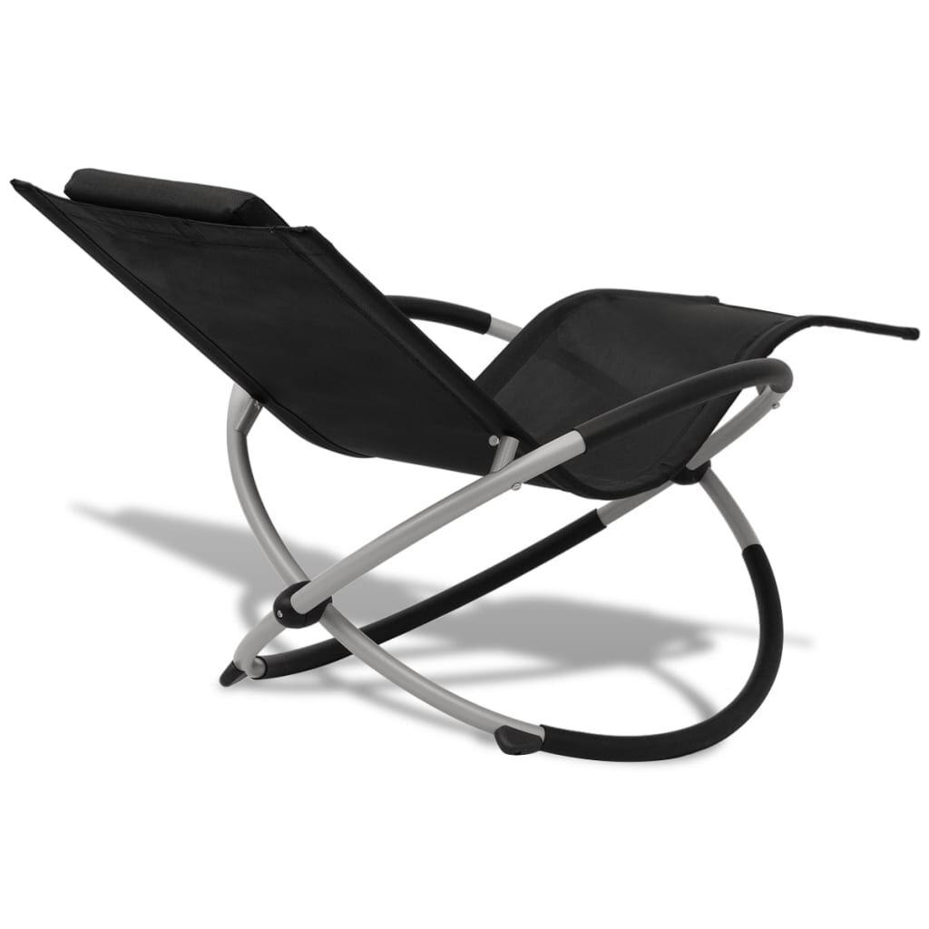 VidaXL Ligbed Zwart/Grijs - Geometrisch Design - 40% Korting!