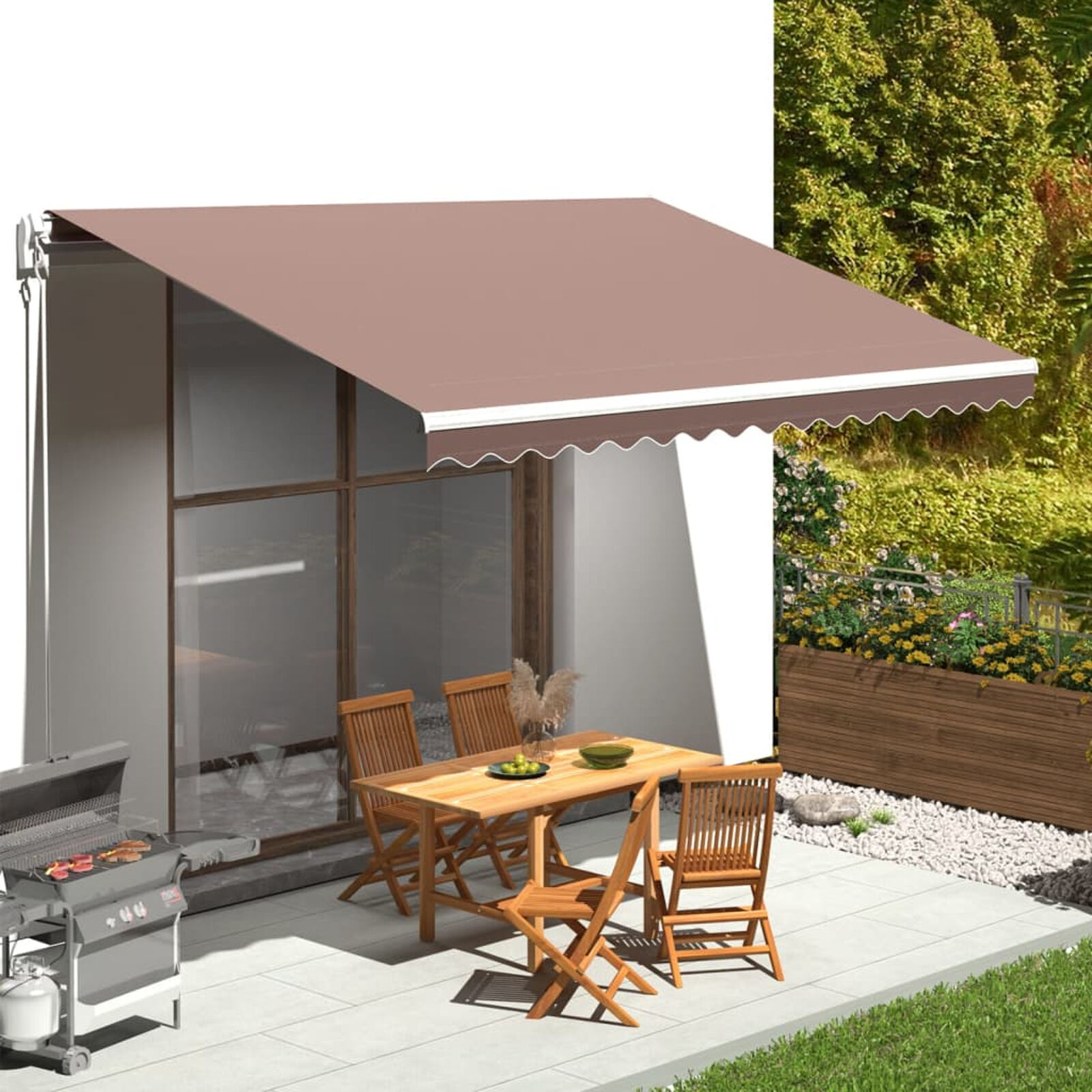 vidaXL Luifeldoek 4,5x3m Bruin - NIEUW - 35% Korting!