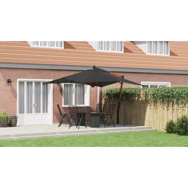 VidaXL Zweefparasol 400x300cm Antraciet -55% Korting!