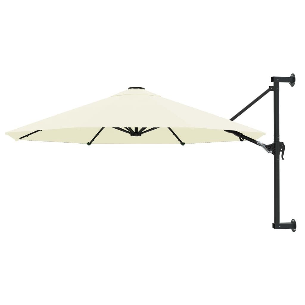 vidaXL Wandparasol 300cm Zand - 40% Korting! (Retour)