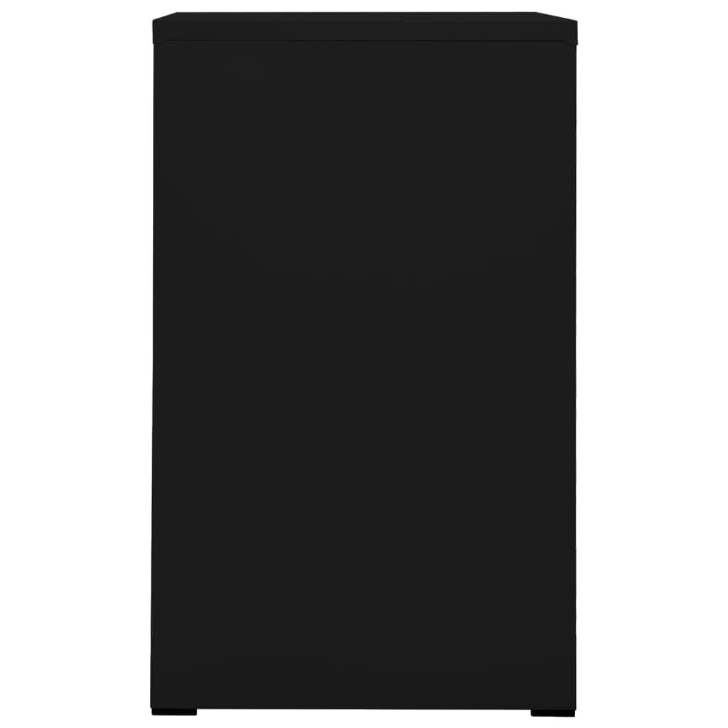 vidaXL Archiefkast Staal Zwart 46cm - 40% Korting!