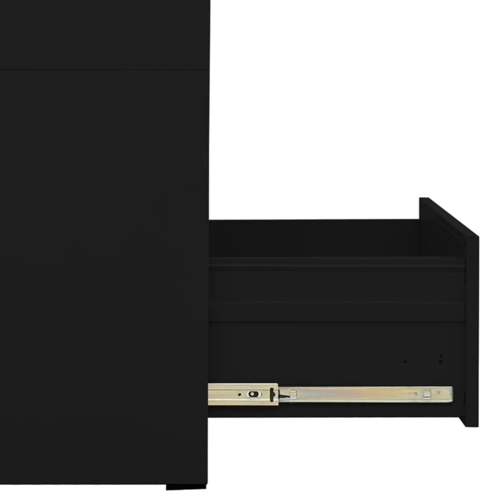 vidaXL Archiefkast Staal Zwart 46cm - 40% Korting!