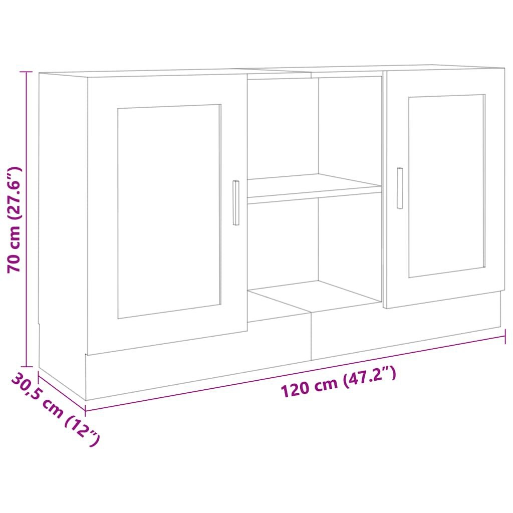 vidaXL Dressoir Zwart - Krasjes - 55% Korting!