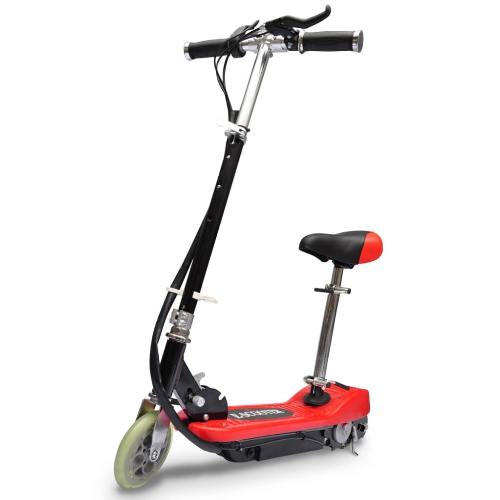 vidaXL Elektrische Step met Zitje - Rood - 40% Korting!