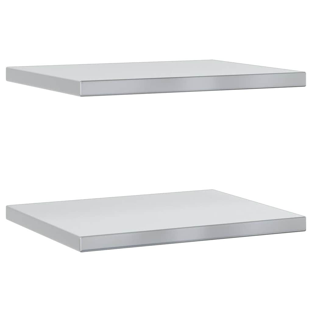 Wandschappen RVS 50x40cm (2 stuks) -55% Korting! Krasjes