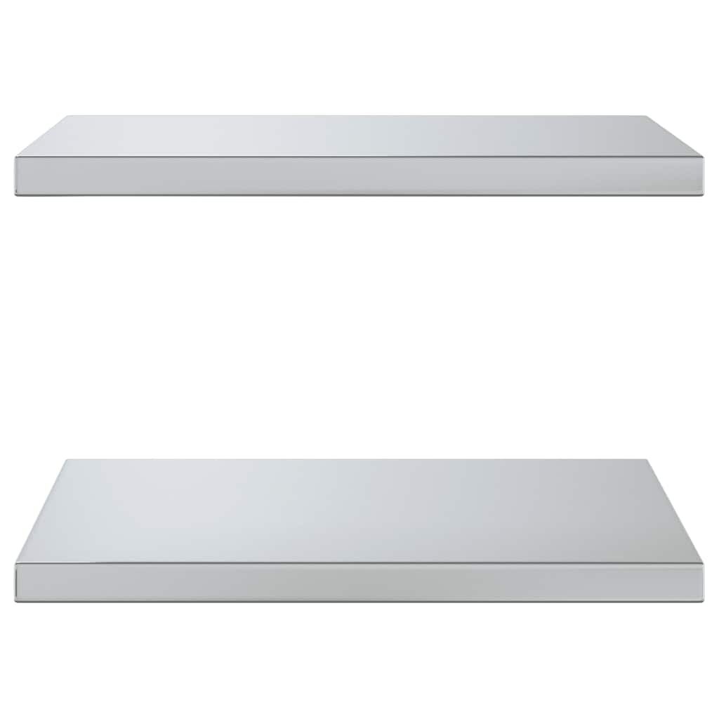 Wandschappen RVS 50x40cm (2 stuks) -55% Korting! Krasjes