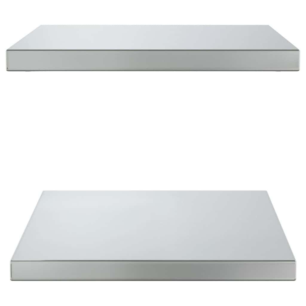 Wandschappen RVS 50x40cm (2 stuks) -55% Korting! Krasjes
