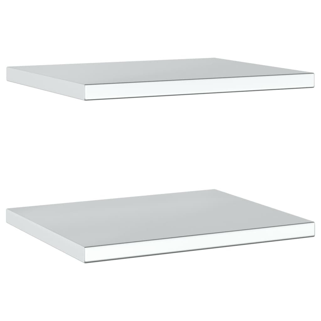 Wandschappen RVS 50x40cm (2 stuks) -55% Korting! Krasjes