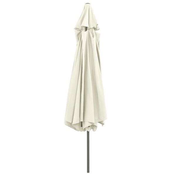 vidaXL Parasol 390cm Zandwit - 40% Korting! (Retour)