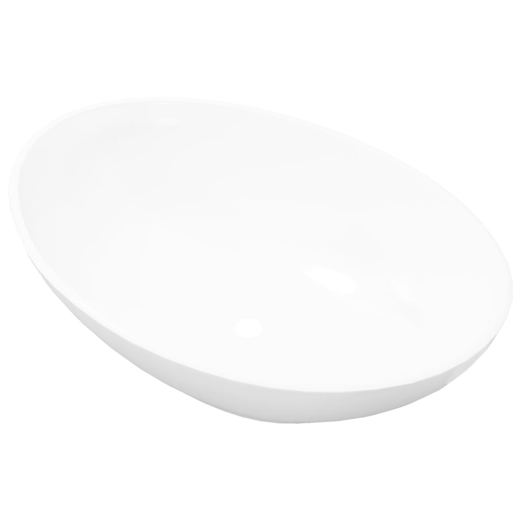 Wastafel Ovaal Keramiek Wit 40x33cm - 35% Korting!