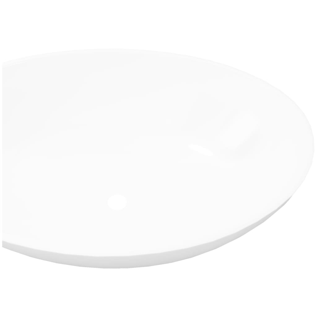 Wastafel Ovaal Keramiek Wit 40x33cm - 35% Korting!