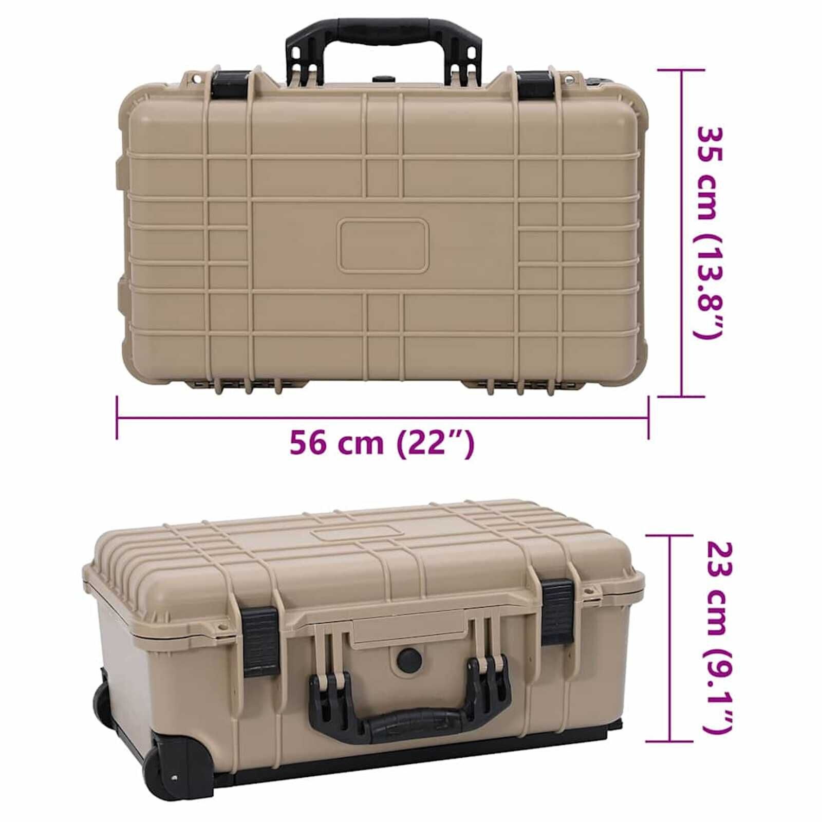 Hardcase Transportkoffer met Wielen & Schuim - 35% Korting!