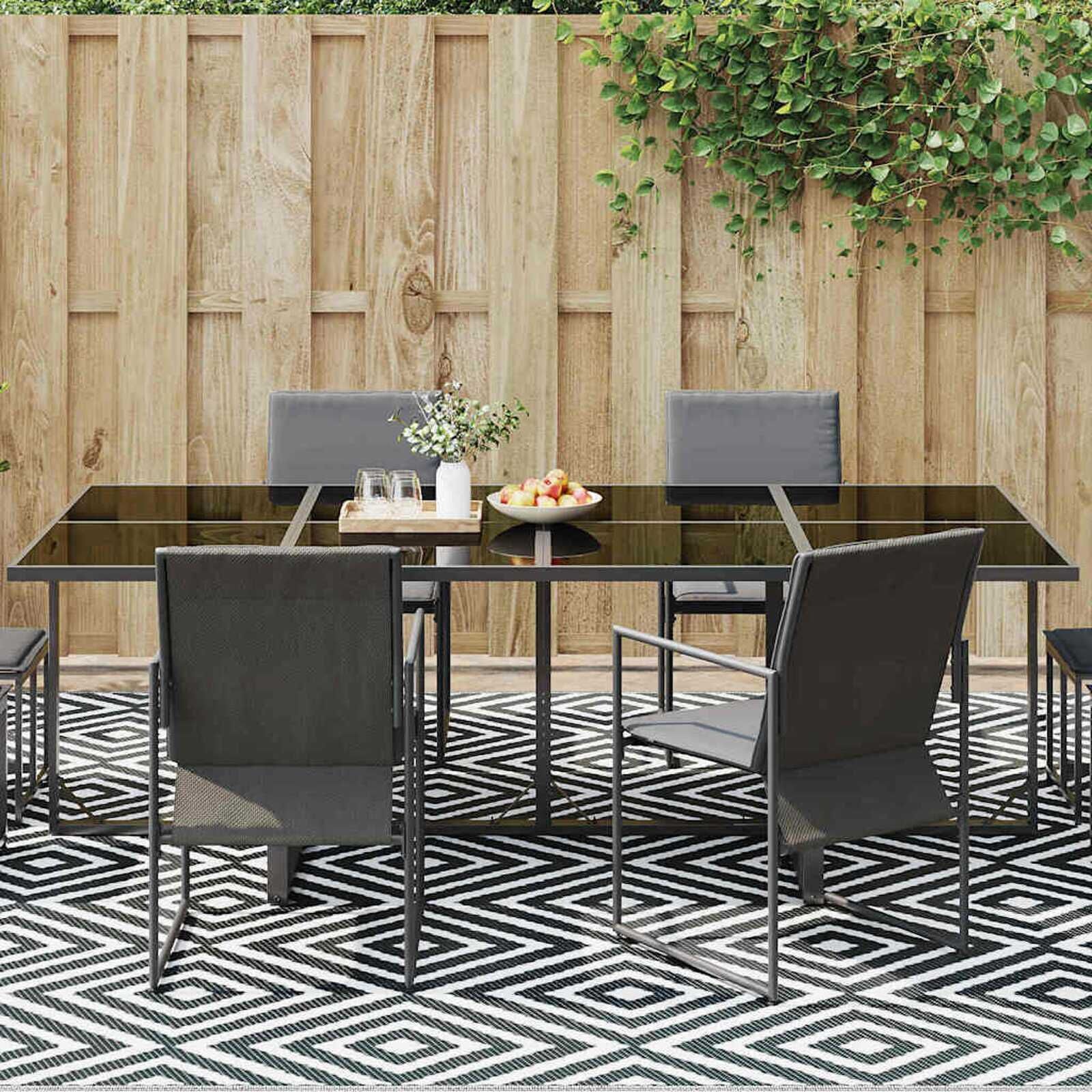 vidaXL Buitentapijt Zwart/Wit 300x400cm - 40% Korting!