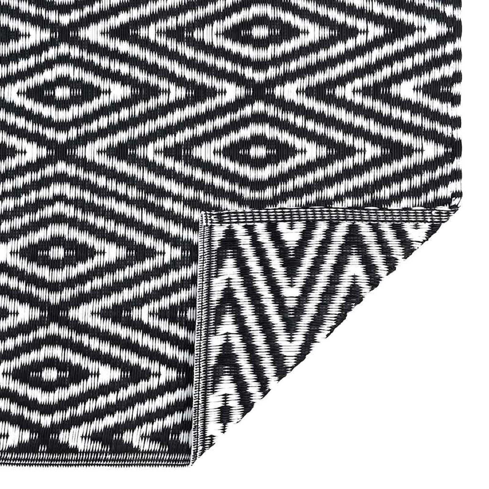 vidaXL Buitentapijt Zwart/Wit 300x400cm - 40% Korting!